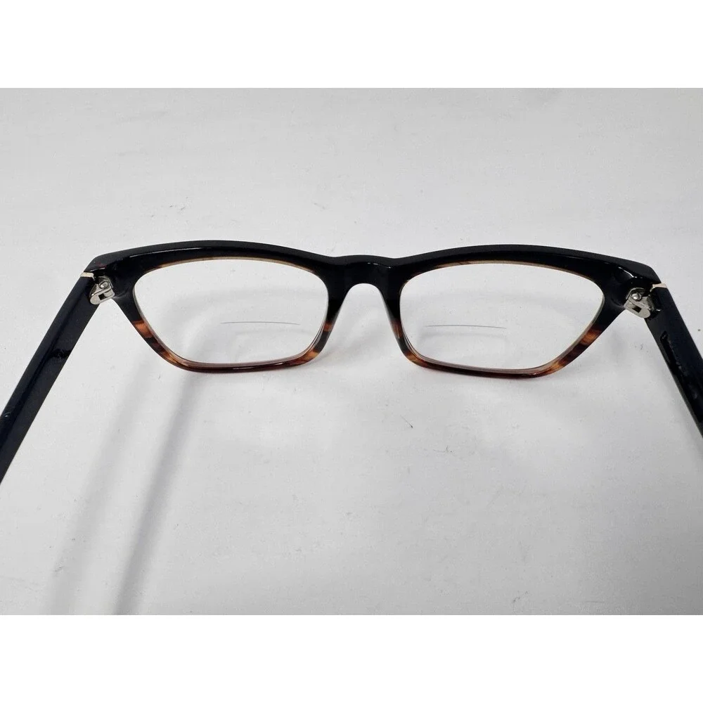 Christian Siriano Anna Square Eyeglass Frames Only Black Tortoise 54-19-140